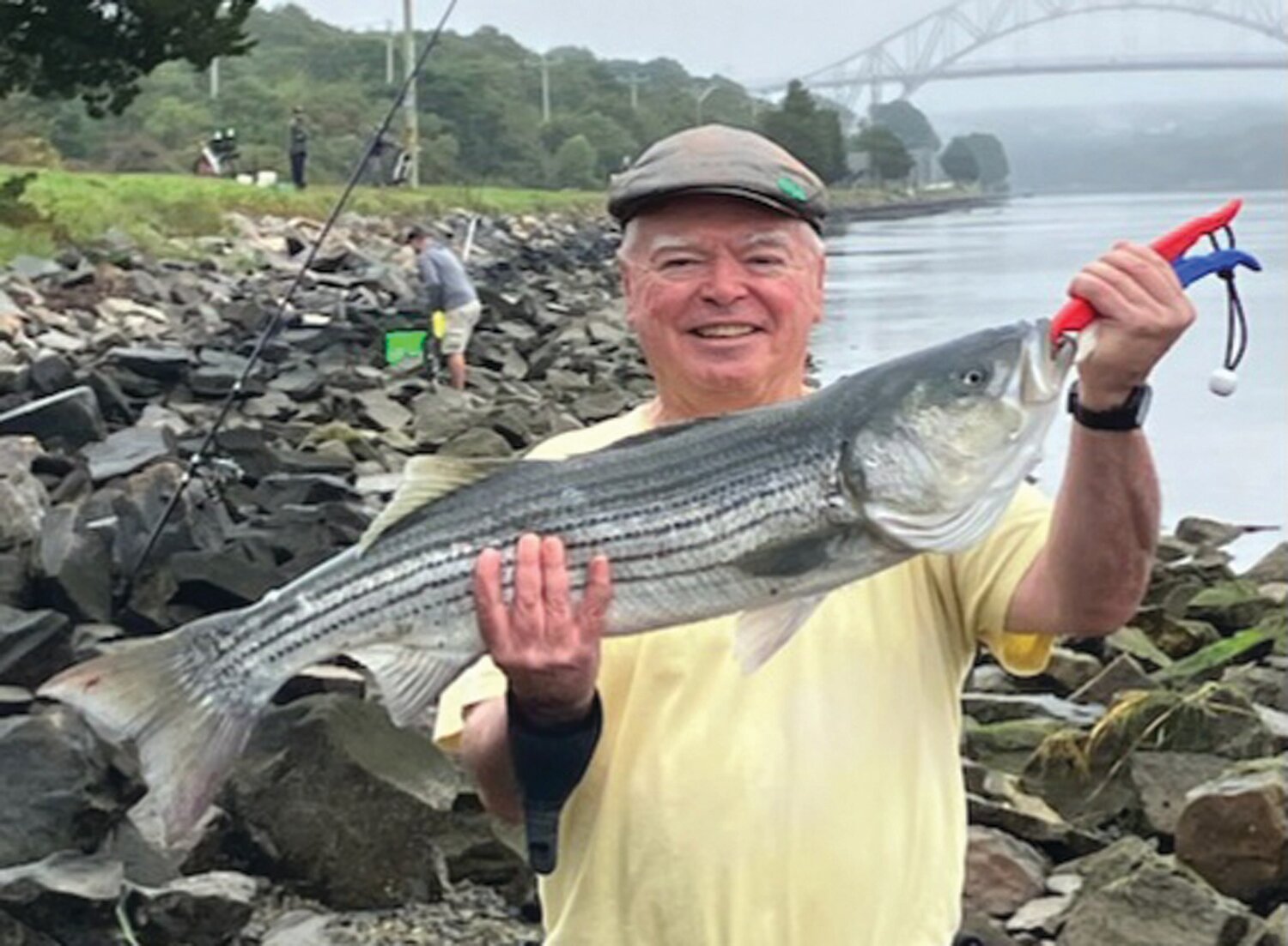 EXPERT CATCH: East End Eddie Doherty, Cape Cod Canal striped bass expert and author said, “The fall migration on the Canal has been very good this year.” (Submitted photo)